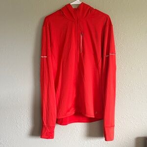 Orange Hooded H&M zip-up hoodie